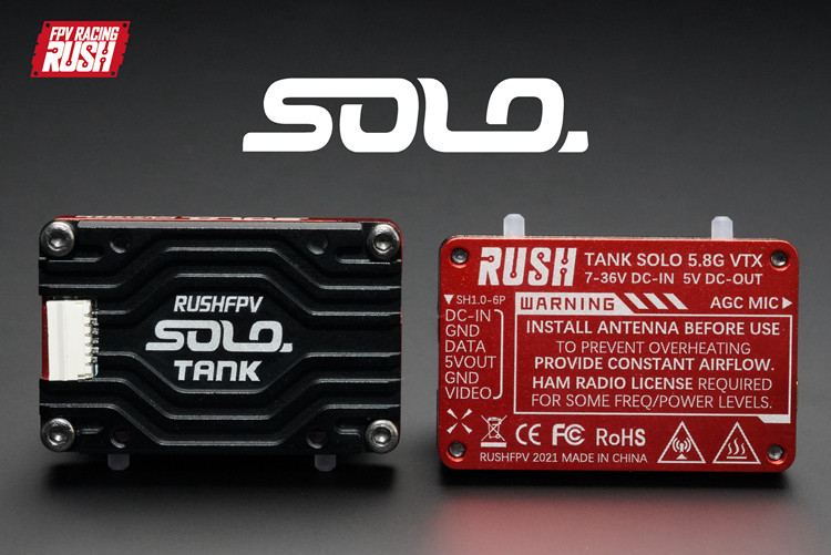 RUSHFPV 5.8G Analog VTX SOLO 1 - đánh giá và giá Foxeer Reaper Extreme 2.5W Vtx