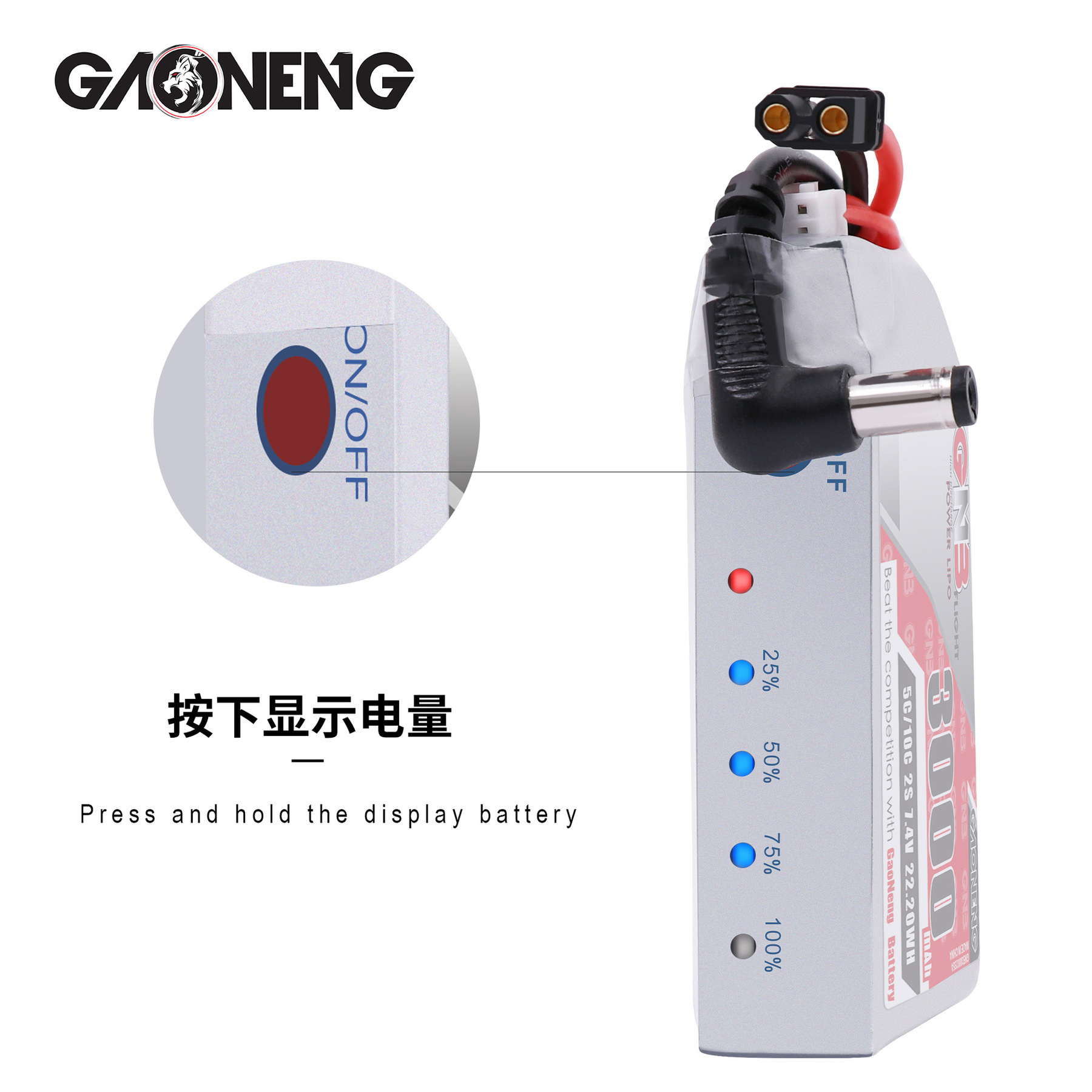 GNB 2S 7.4V 3000mAh 5C/10C Lip - đánh giá và giá Skyzone Sky04X Pro Oled Fpv Goggles